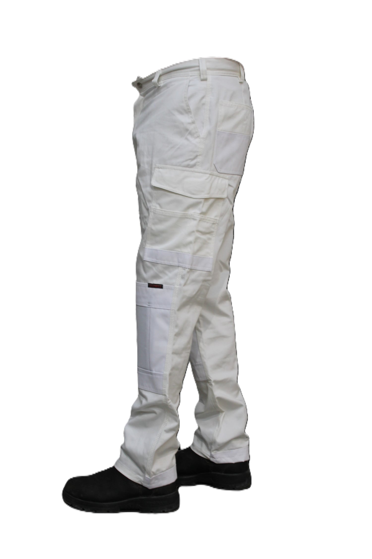 White Pants with Knee Pads
