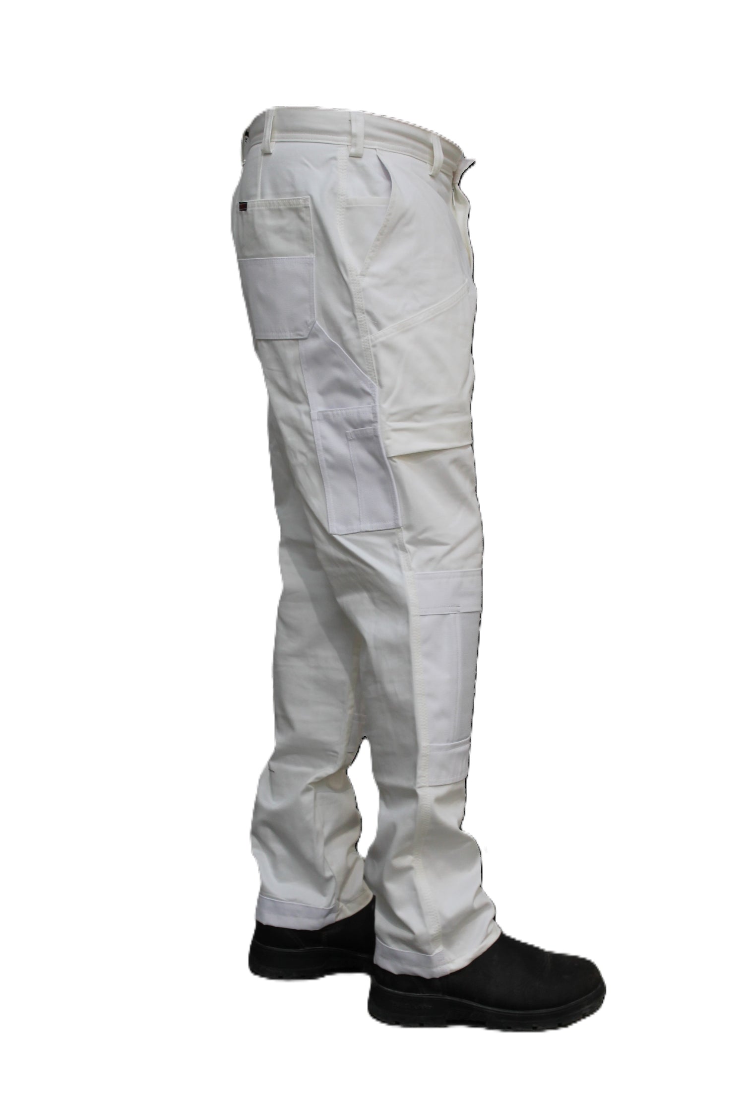 White Pants with Knee Pads