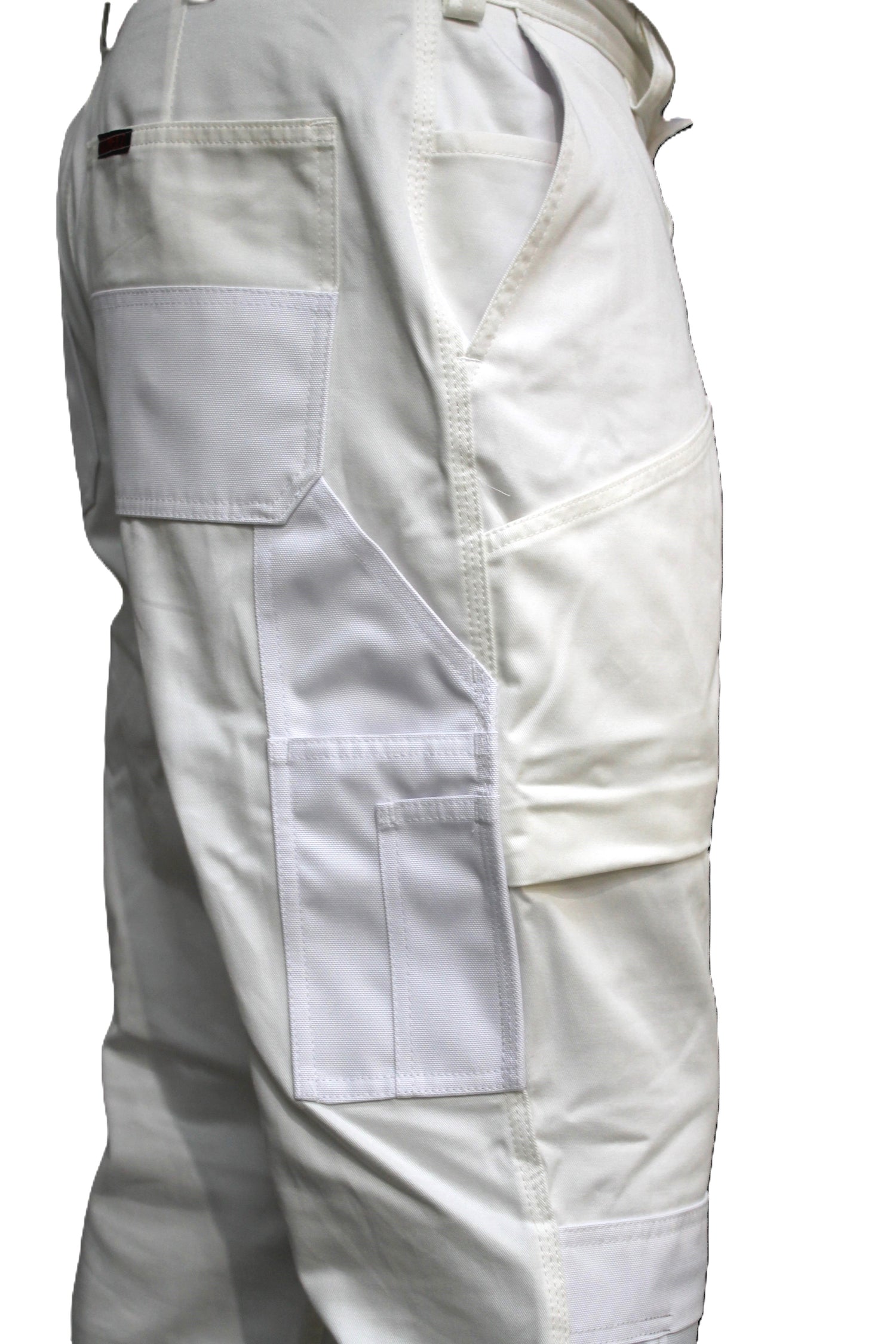 White Pants with Knee Pads