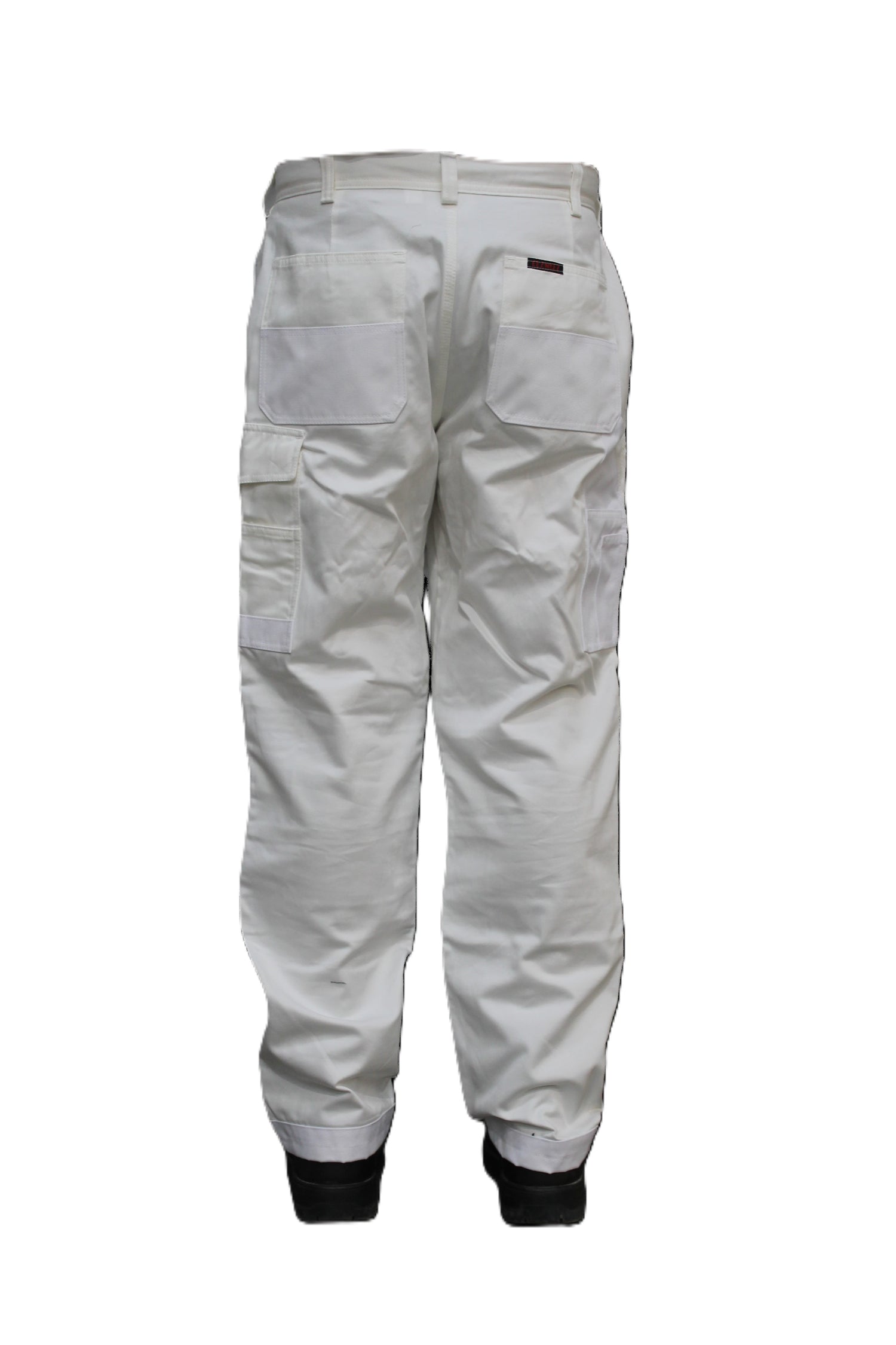 White Pants with Knee Pads