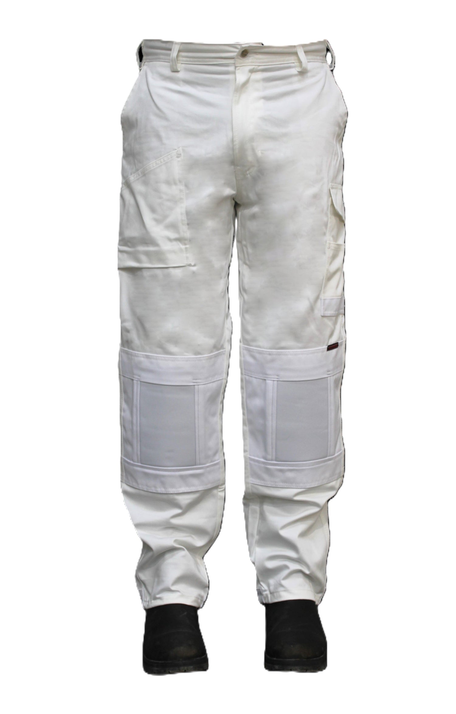 White Pants with Knee Pads